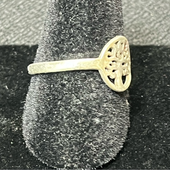 Vintage Sterling Silver Tree of Life Ring Size 8 - Picture 4 of 9